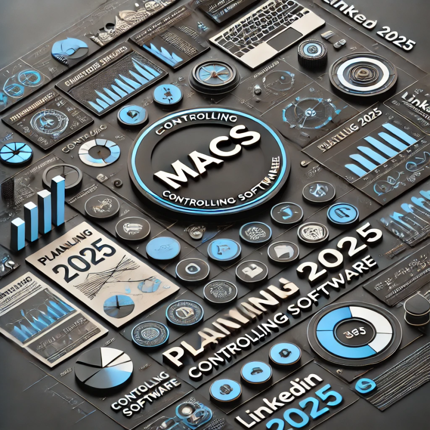 macs Planung 2025 Interface mit macs Logo in der Mitte